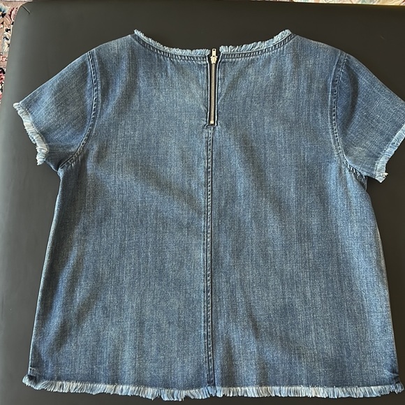cloth & stone denim top. - Picture 3 of 5